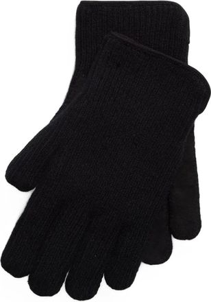 Ralph Lauren Purple Label Guanti con polsini a coste - Nero