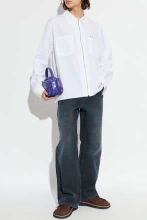 Marni Shirt With Logo, Mens, White