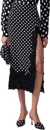 Carolina Herrera Silk Midi Skirt