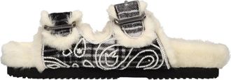 De Siena shoes Mules van stof en kralen - Dames - Sandalen - Veelkleurig - 40 EU - Schoenen