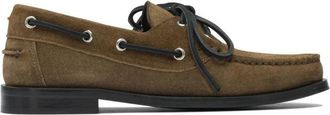 Aeyde Harris Suede Mocassin Flats - Dames - Bootschoenen - Bruin - 39 EU - Leer - Schoenen