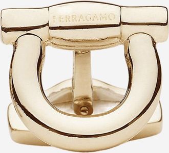 Ferragamo Mens Brass Hook Cumbers Gold Accessory
