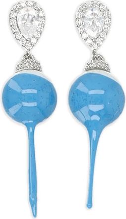 Ottolinger Orecchini pendenti con cristalli - Argento