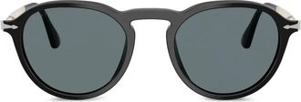 Persol round-frame sunglasses - unisex - Acetate - 54 - Black