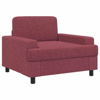 vidaXL Sill&oacute;n Rojo Vino Tela Vidaxl