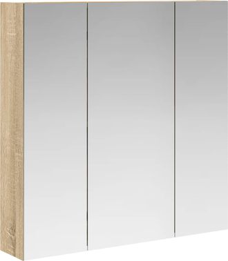 vidaXL Armario Con Espejo De Ba&ntilde;o Roble Sonoma 70 X 14,5 X 70 Cm Vidaxl