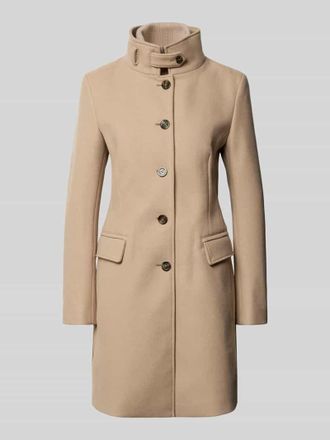 Cinque Slim Fit Mantel mit Woll-Anteil Modell ASTRO in Beige, Gr&ouml;&szlig;e 42