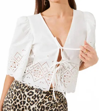 Suncoo Womens Lina Top In White