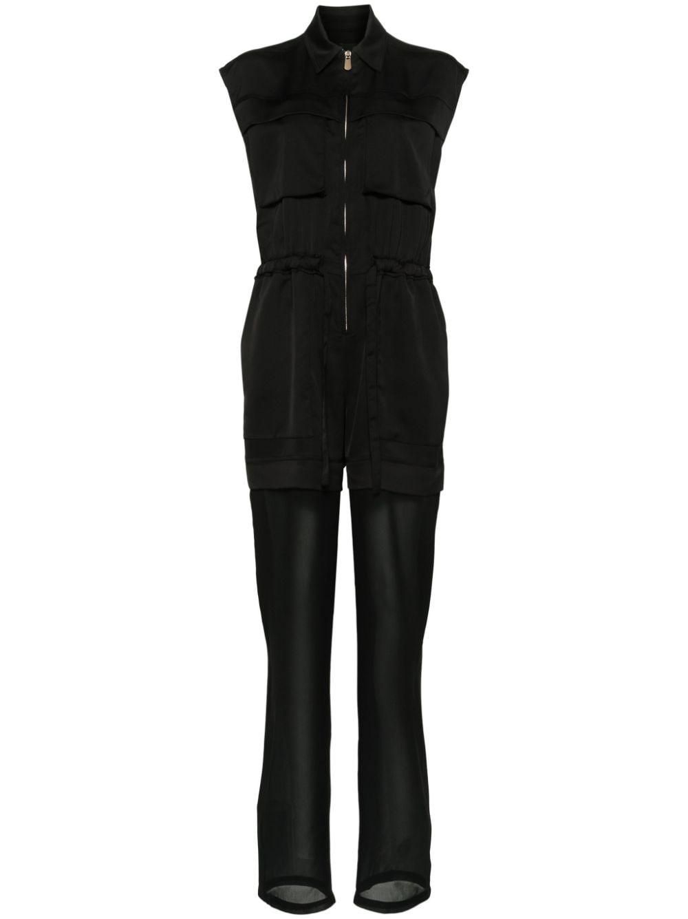 オールインワン・サロペット PINKO Woman Jumpsuits Black 104750A21F Z99 Georgette jumpsuit with cargo pockets PINKO → Shop Online