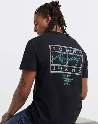 Tommy Jeans Back Print T-Shirt - Black