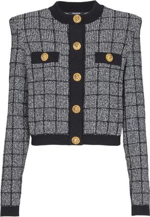 Balmain Lichtgewicht tweed vest - Dames - Vesten - Zwart - S - Tweed - Truien & Vesten