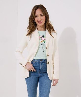 Joe Browns Classic Blazer in Ivory at Nordstrom, Size 18