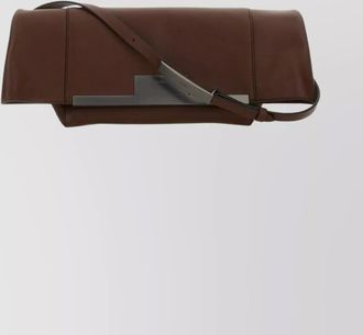 Max Mara medium rectangular shoulder bag with metal hardware