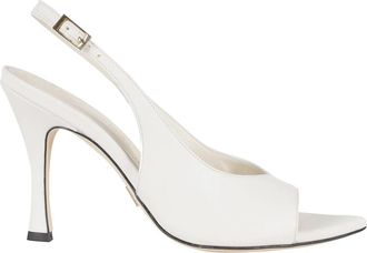 Giampaolo Viozzi High Heel Sandalen - Dames - Sandalen met hakken - Wit - 40 EU - Leer - Schoenen