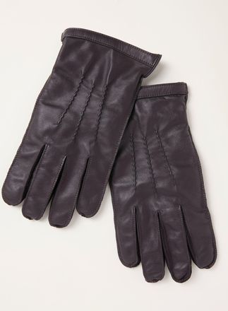 Fat Face FatFace Chocolate Brown Leather Gloves