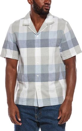 Madewell Short Sleeve Button Up Linen-Blend Shirt