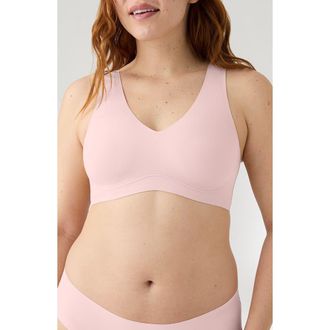 True & Co. Body Lift V-Neck Bralette in Peony at Nordstrom, Size X-Small
