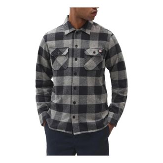Dickies Geruite Overhemd met Lange Mouwen - Heren - Casual Overhemden - Grijs - XS - Overhemden