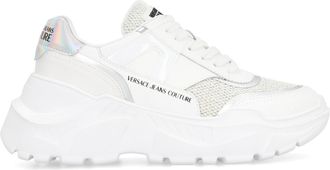 Versace Jeans Couture Womens Speed Track Low-Top Sneakers White Trainers