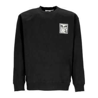 Obey Heren, Sweatshirts & Hoodies, Zwart, Maat: XL Katoen