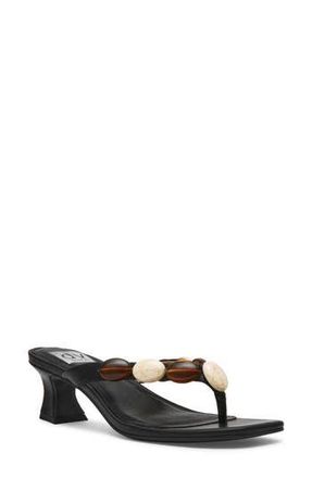Dolce Vita Bowi Embellished Sandal in Black Smooth at Nordstrom Rack, Size 7.5