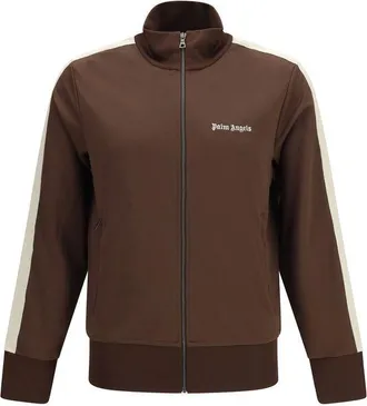Palm Angels Brown Polyester Shell Mens Jacket