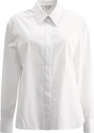 Alexander McQueen Alexander Mcqueen Womens Classic Shirt - White Cotton - Size EU 40 (Womens)