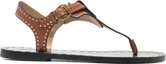 Isabel Marant Joonya Studded Flat Sandals Shoes