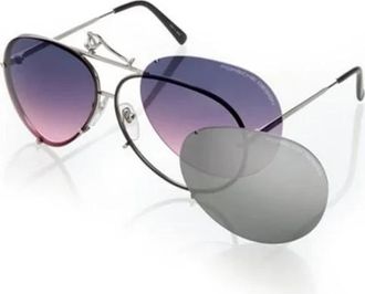 Porsche Design P8478 Zonnebril - unisex - Zonnebrillen - Grijs - 63 MM - Accessoires