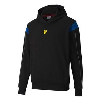 Puma Ferrari Race Street Hoodie Black Blue Yellow 598926-02