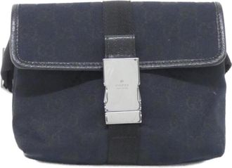 Gucci Black Gg Canvas Fanny Pack (Pre-Owned)