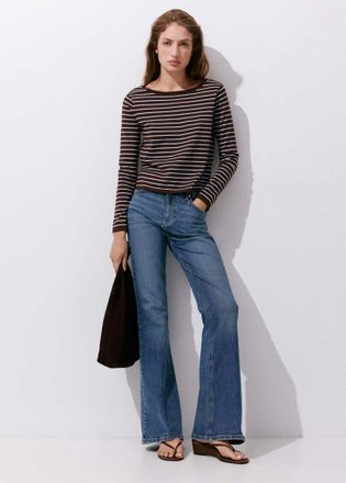Mango Pullover maglia a righe cioccolato - Donna - XXS - MANGO