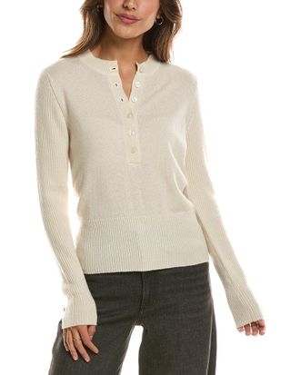 Fort&eacute; Cashmere Crewneck 100% Cashmere Henley