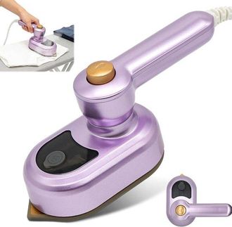 OEM Plancha De Viaje - Mini Plancha De Vapor - Cuidado De La Ropa - Secadora De Vapor 2 En 1 - Dep&oacute;sito De Agua De 50 Ml - Morada