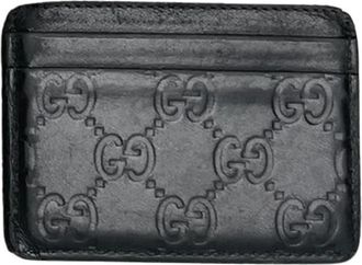 Gucci Pre-owned Leather Wallet - Dames - Vintage Accessoires - Zwart - ONE Size - Leer - Vintage