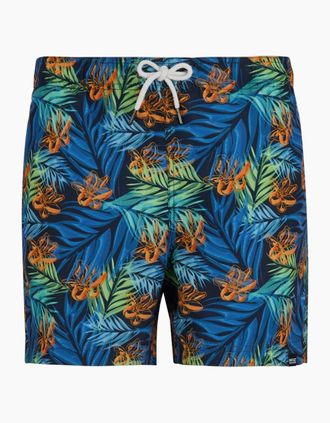 Regatta Mens Regatta Mens Loras Tropical Leaves Swim Shorts - Navy - Size: 33/32/32