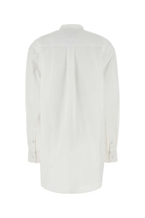 Gucci Womens White Poplin Shirt Whitemix Exterior: Cotton Camicie
