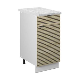 Vicco Mueble Bajo De Cocina Fame-line, Panel De Roble, 40 Cm, Et M&aacute;rmol