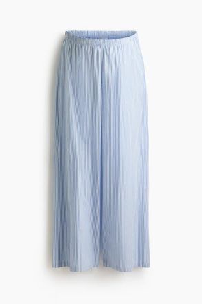 H&M Mama Cotton Pyjama Bottoms in Light Blue/striped at Nordstrom, Size X-Small