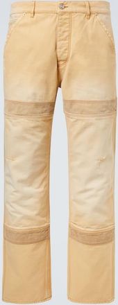 Wales Bonner Pantaloni regular Sierra in canvas di cotone
