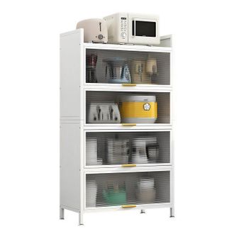 OEM Armario De Cocina - Sevencomfort - 5 Estantes - Metal - Blanco - 144 Cm De Altura