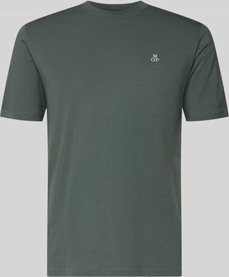 Marc O'Polo T-Shirt mit Label-Print in Oliv, Größe XXL