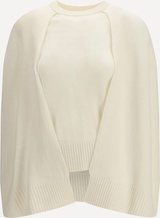 Toteme Maglione poncho in cashmere Woman L