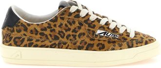Autry Leopard Print Lace Up Sneakers