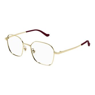 Gucci Ronde Brillen - unisex - Brillen - Geel - 50 MM - Accessoires