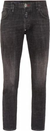 Philipp Plein Slim-fit Jeans - Heren - Slim Fit Jeans - Grijs - W33 - Jeans