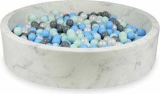 OEM Piscina Seca 130x30 M&aacute;rmol Con 600 Bolas: Menta Claro, Azul Claro, Gris, Perla