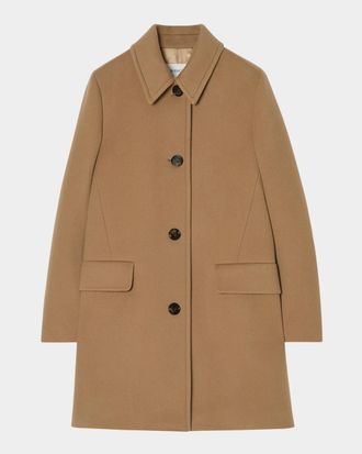 Burberry Gosford Wool-Cashmere Single-Breasted Coat
