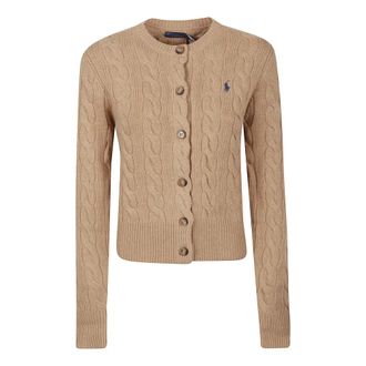 Polo Ralph Lauren Truien & Vesten, Dames, Bruin, XS, Stijlvolle Cardigan Sweater