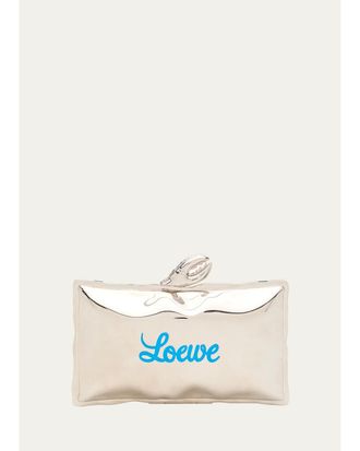 Loewe Claw-Embellished Minaudiere Clutch Bag